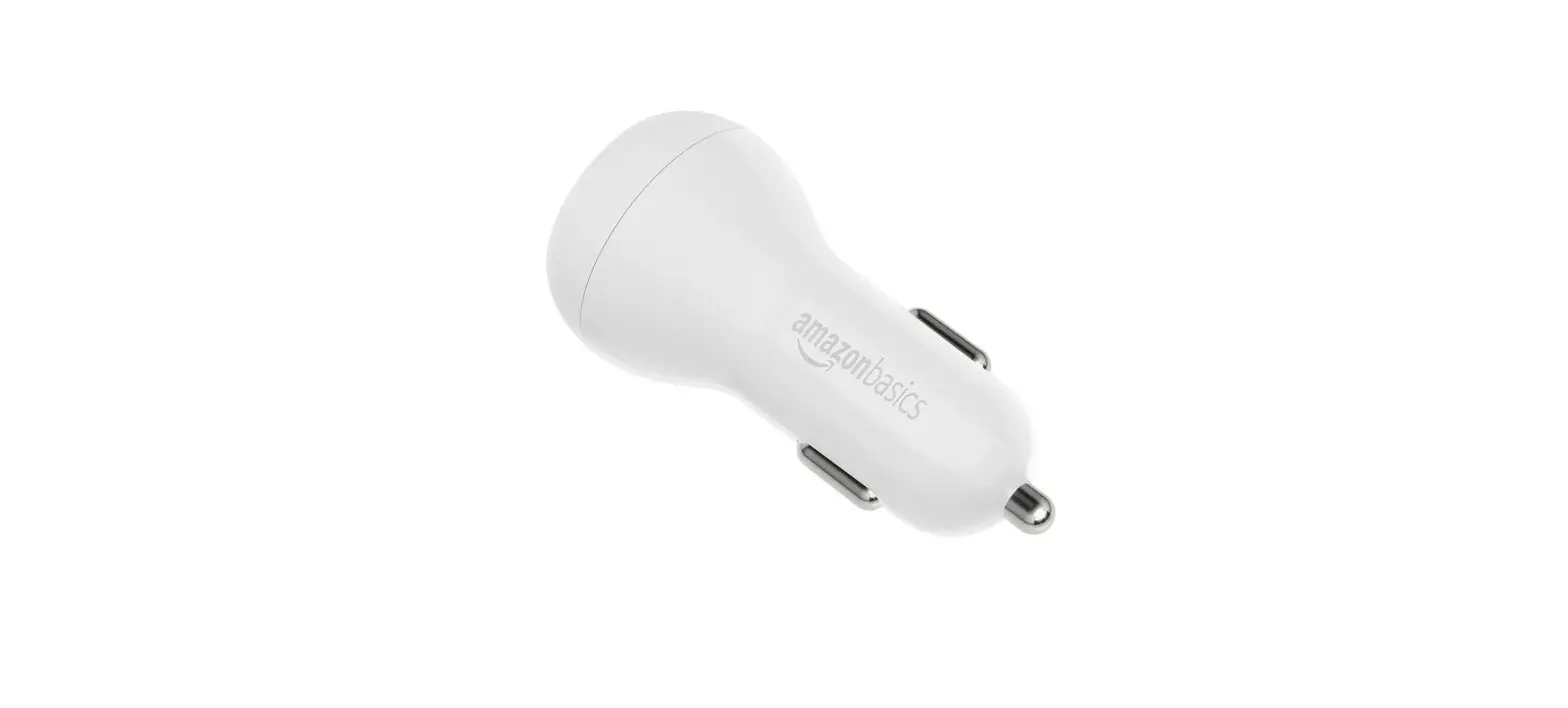 Amazon Basics Pdc32 Dual-port Car Charger With 1 Usb-c Port (20w) And 1 Usb-a Port (12w) User Manual