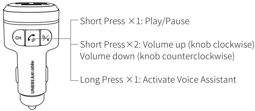 UNBREAKcable UBCH449 Car Wireless FM Transmitter-fig8