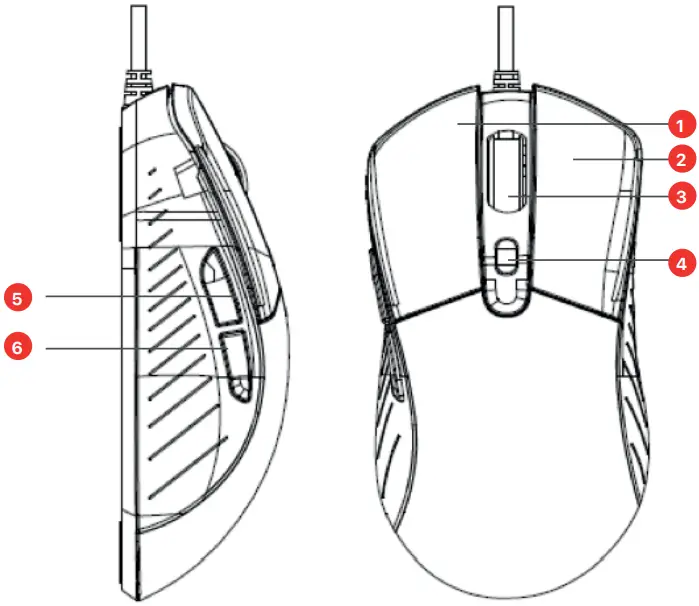 GTEK Cyborg 750 Lightweight Gaming Mouse