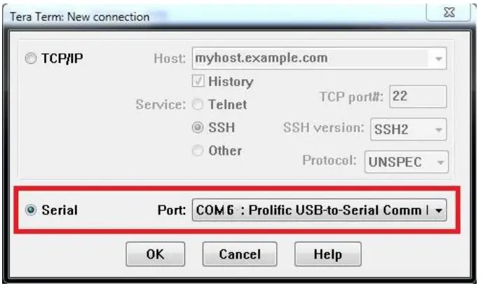 BenQ TK700STi Projector RS232 Command Control - COM6 is selected