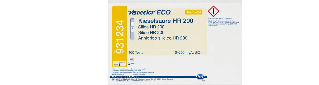 Macherey-nagel Visocolor Eco Silica Hr 200 Test Kit User Manual Macherey-nagel Visocolor Eco Silica Hr 200 Test Kit User Manual