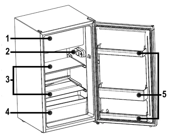 BOMANN KS 7248 Stainless Steel Fridge - fig