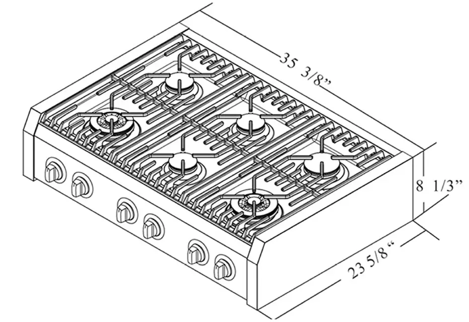 COSMO-COS-S9-6 Gas-Cooktop-fig-2