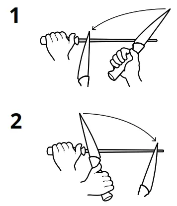 IKEA 101.670.04 FLAKSA Ceramic sharpener Black 23 cm - fig