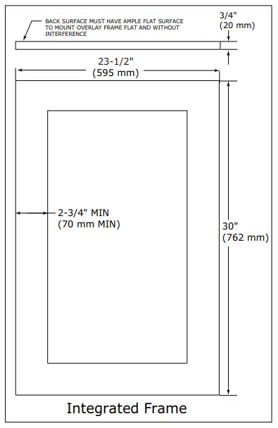 U LINE 2224RGL 24 Inch Glass Door Refrigerator - FIGURE 1