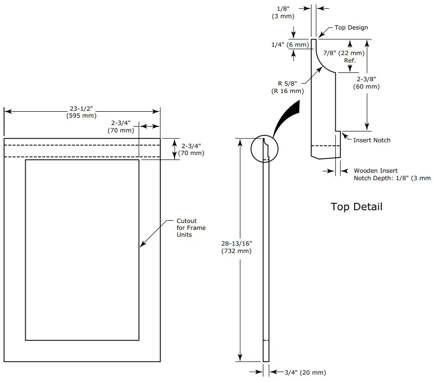 U LINE 2224RGL 24 Inch Glass Door Refrigerator - FIGURE 4