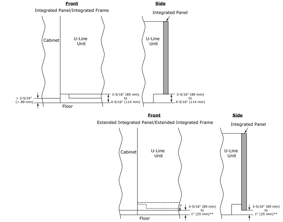 U LINE 2224RGL 24 Inch Glass Door Refrigerator - FIGURE 6
