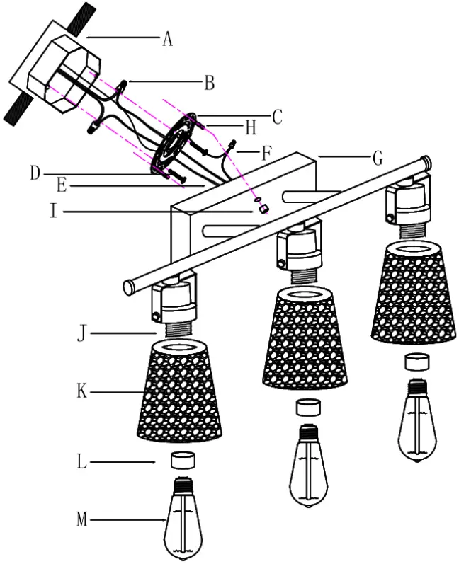 ExBrite LWSVL1310BN 23-in 3-Light Satin Nickel Glam Vanity Light 03