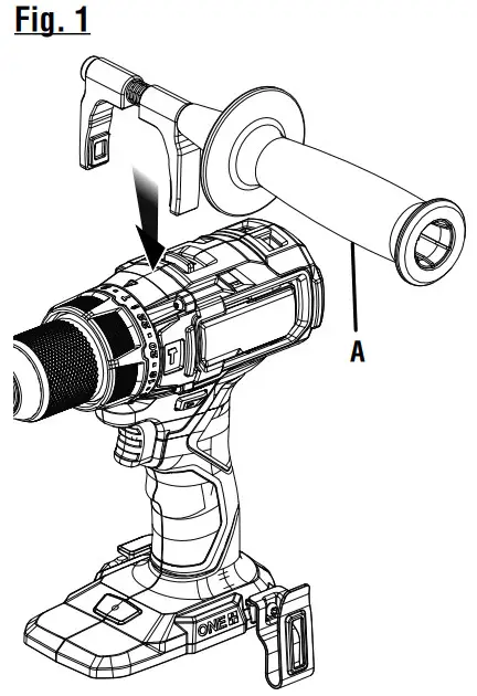 RYOBI PBLHM101-PTR 18V Brushless Hammer Drill - fig 2