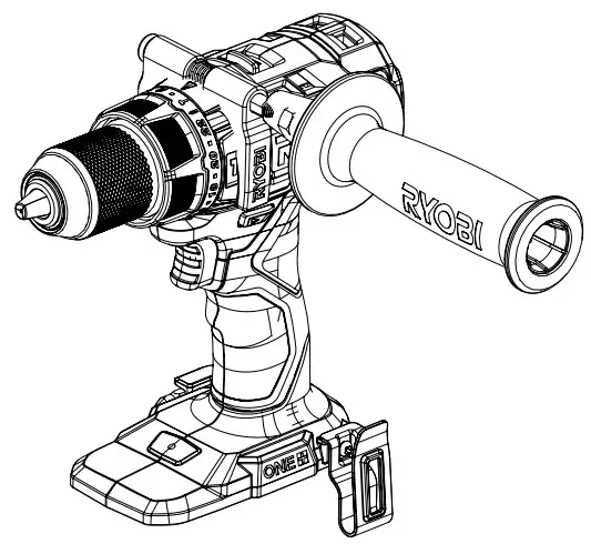 RYOBI PBLHM101-PTR 18V Brushless Hammer Drill