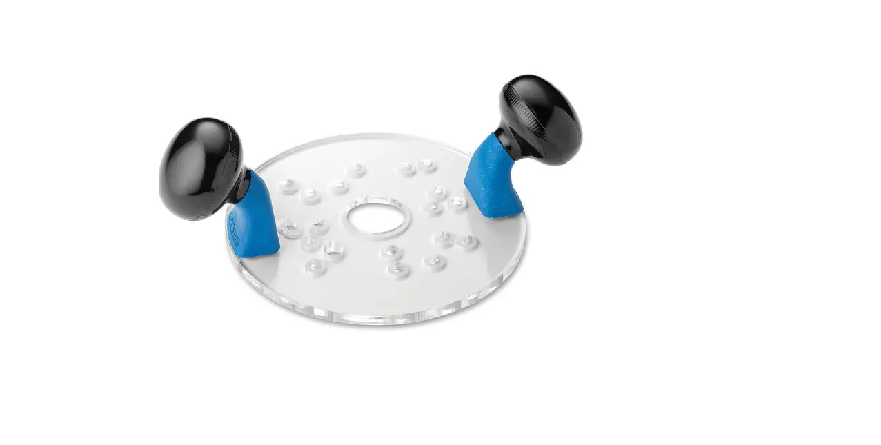 Rockler 59811 Compact Router Sub-base With Handles Instruction Manual