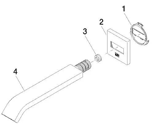 DORNBRACHT 13 801 670-00 IMO Brushed Platinum Tub Faucets-1
