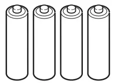 4*AAA alkaline batteries