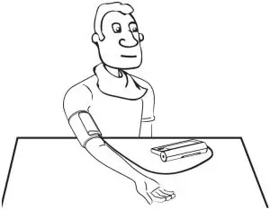 Checking blood pressure