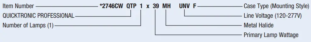 QUICKTRONIC MH Electronic Metal Halide Systems - fig 1