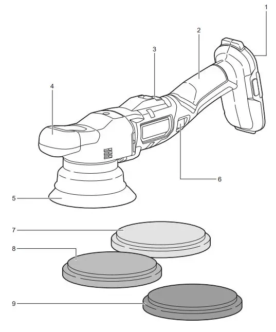RYOBI-R18P-0-18V-ONE+-Cordless-Polisher-FIG 1