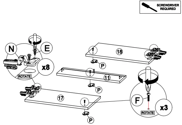 OSTRO Furniture AOF-RTV03 Riley TV Unit Light Oak - fig 21