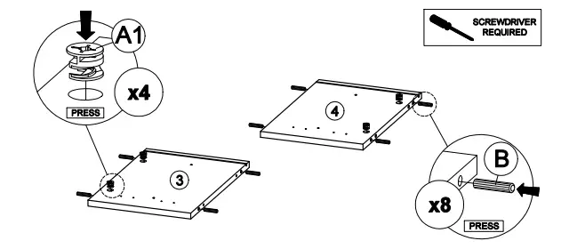 OSTRO Furniture AOF-RTV03 Riley TV Unit Light Oak - fig 6
