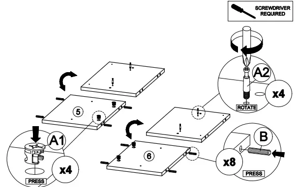 OSTRO Furniture AOF-RTV03 Riley TV Unit Light Oak - fig 7