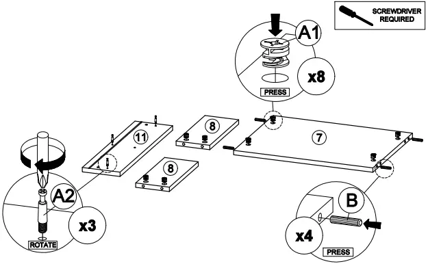 OSTRO Furniture AOF-RTV03 Riley TV Unit Light Oak - fig 8