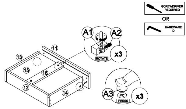 OSTRO Furniture AOF-RTV03 Riley TV Unit Light Oak - fig25