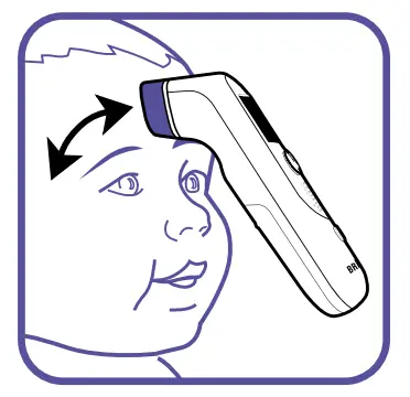 BRAUN BST200US Temple Swipe Thermometer -FIG3