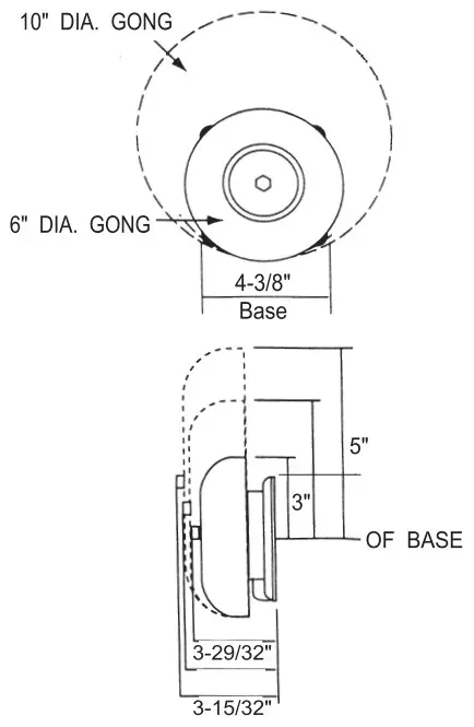 Mircom BL-6B Motorized Steel Bells - fig 1