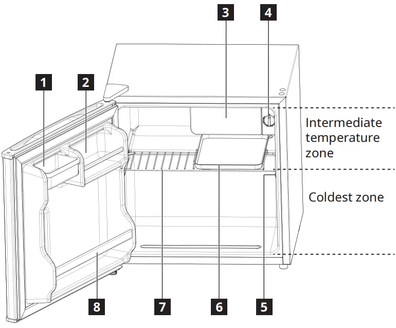 IKEA 404.969.99 TILLREDA Fridge Freestanding White - Product description
