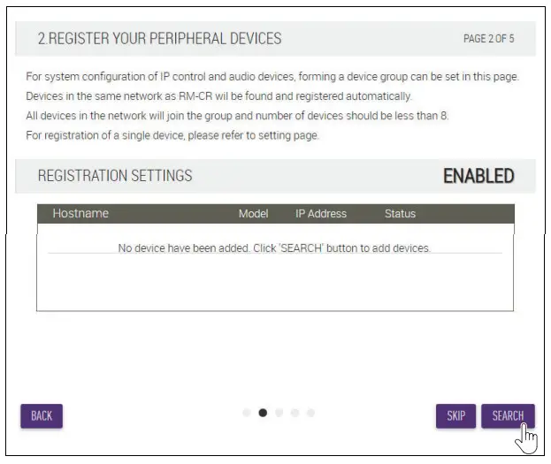 YAMAHA 1778 ADECIA Tabletop Solution - Search for deviceser