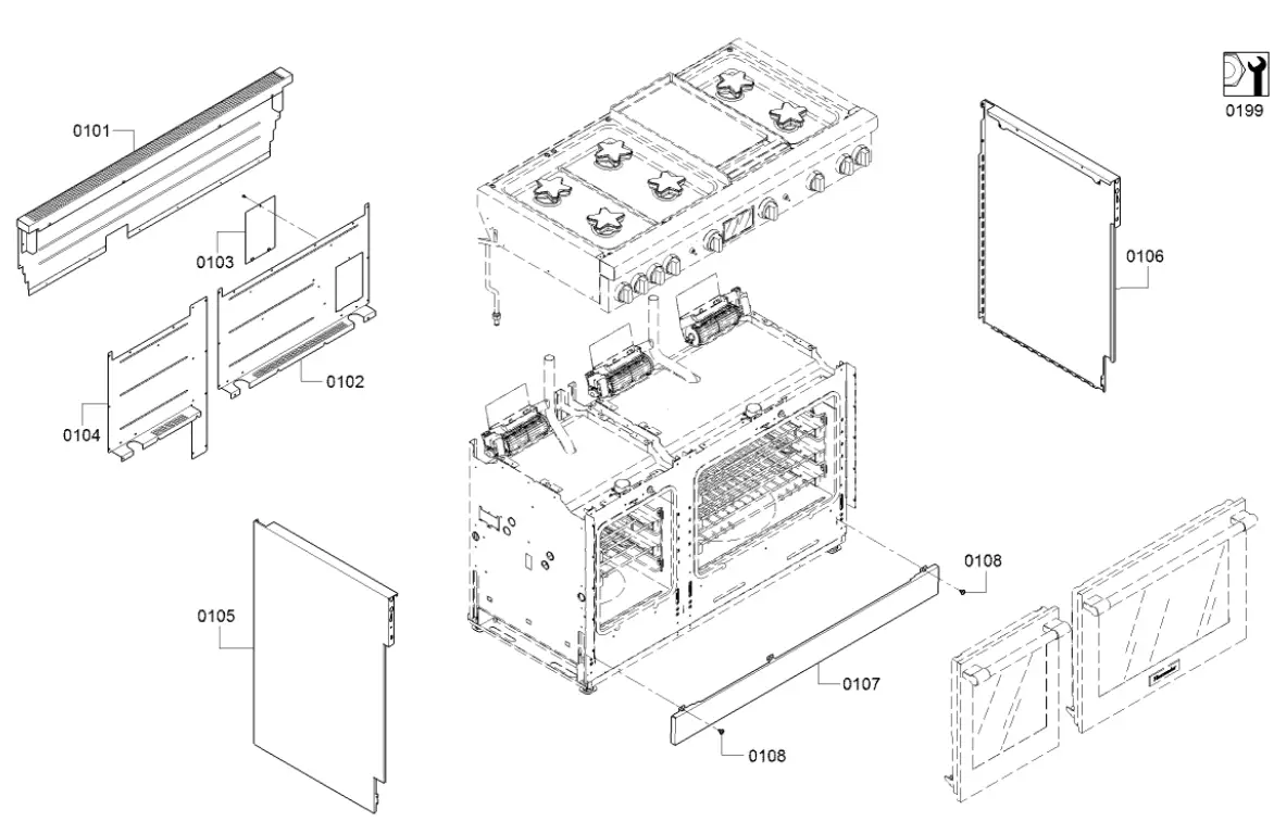 Thermador PRD486WDHU-3 Dual Fuel Professional Range 1