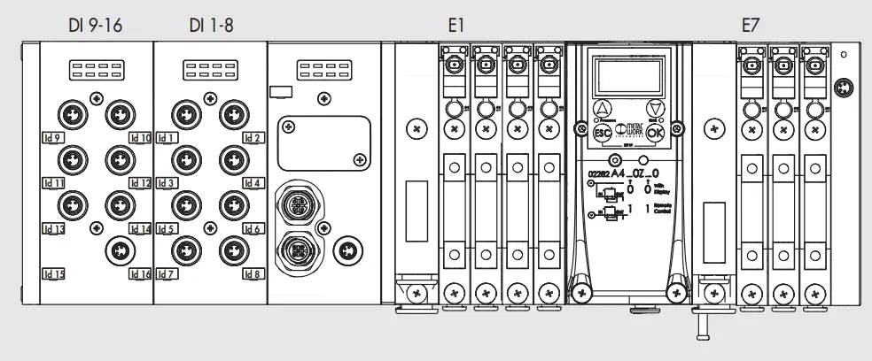 METAL WORK EB 80 Profibus DP Electro Pneumatic System - switch input ID