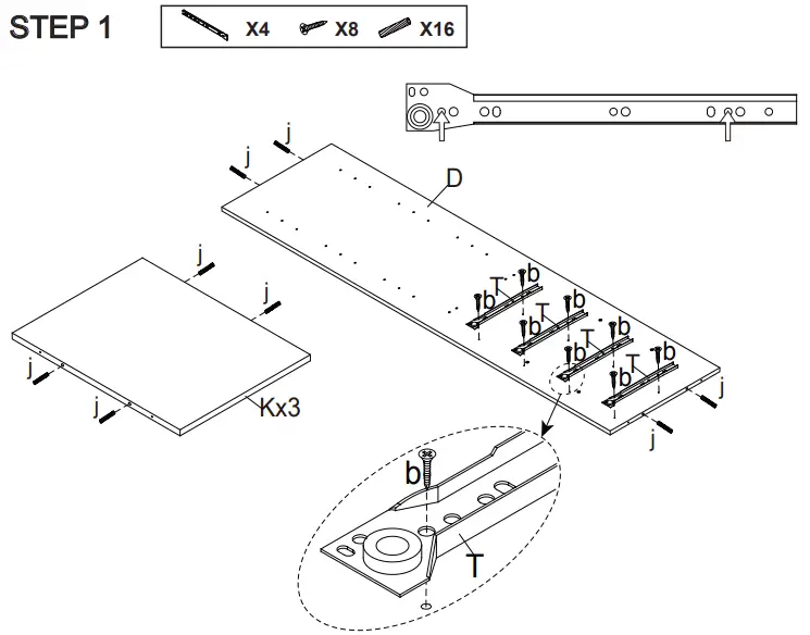 Kmart Wardrobe with 4 Drawers -STE1