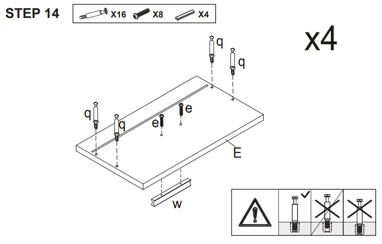 Kmart Wardrobe with 4 Drawers -STE14