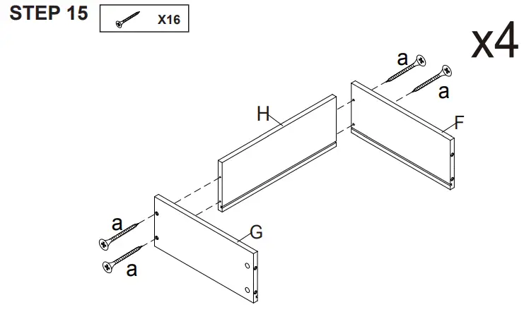 Kmart Wardrobe with 4 Drawers -STE15