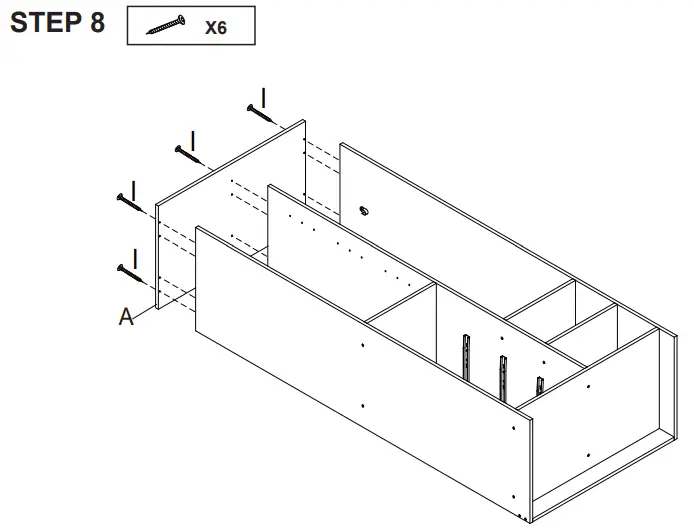 Kmart Wardrobe with 4 Drawers -STE8