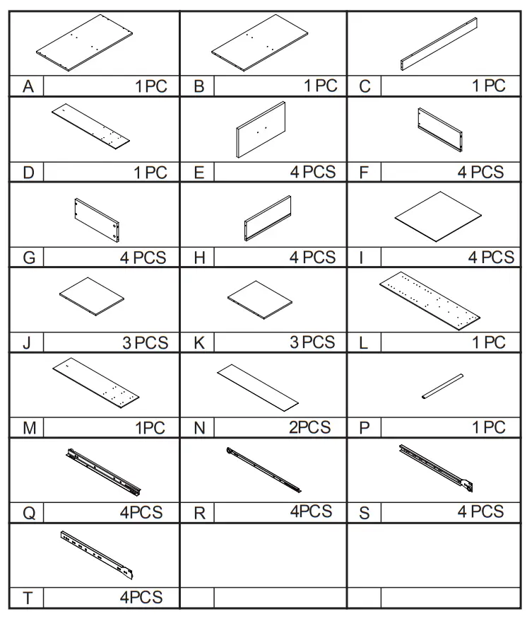 Kmart Wardrobe with 4 Drawers - a