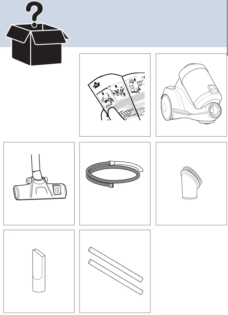 Bissell 2156 Easy Vac - Package Contents