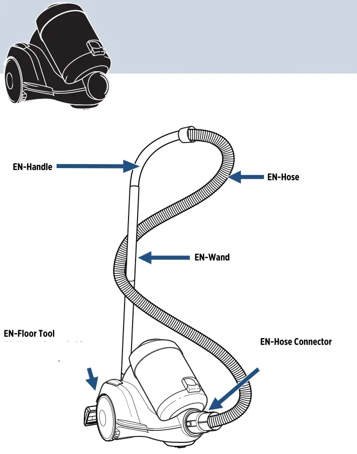 Bissell 2156 Easy Vac - Product Map 1