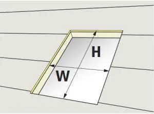 VELUX FS M06 Fixed Skylight- Rough opening