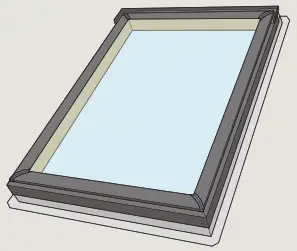 VELUX FS M06 Fixed Skylight - Skylight size
