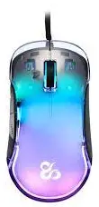 NEWSKILL Lycan Transparent Gaming Mouse RGB 16000DPI -