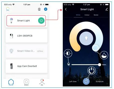LASER LSH-B22WW10W White Smart Light fig9