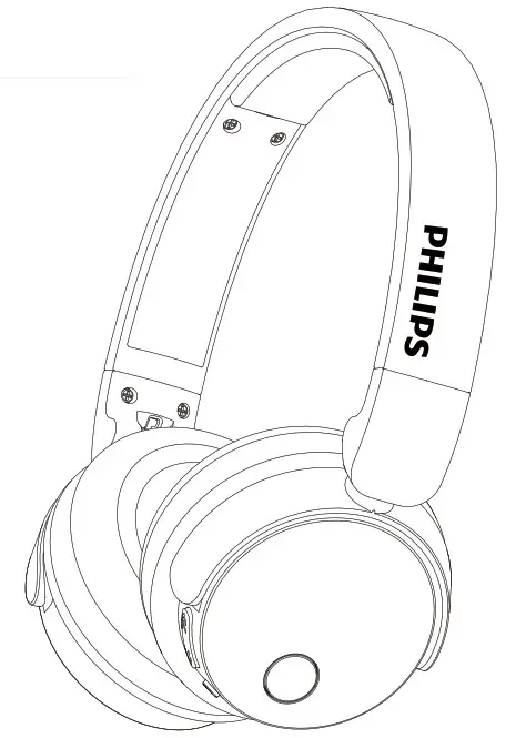 PHILIPS BH305 Bass Wireless Bluetooth Active Noise Cancelling Headset