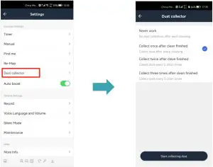 HONiTURE Q6 Robot Vacuum Cleaner - Dust collecting