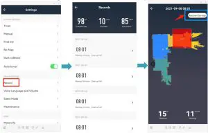 HONiTURE Q6 Robot Vacuum Cleaner - Record