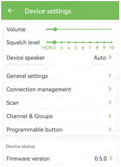 BTECH GMRS PRO GMRS Two Way Radio-Setting