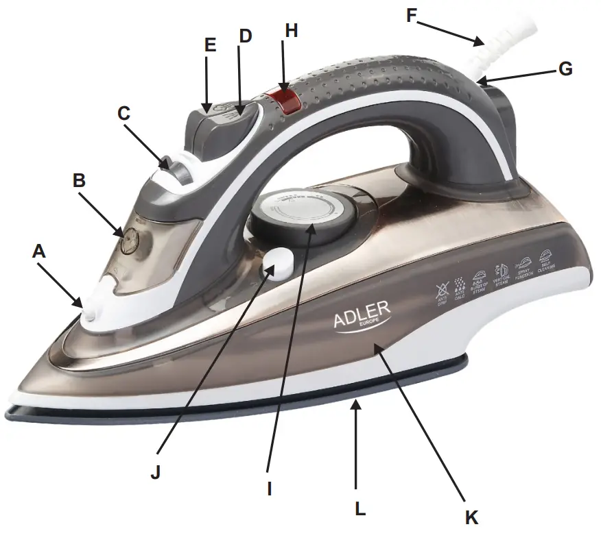 ADLER AD 5030 3000 W Iron - fig