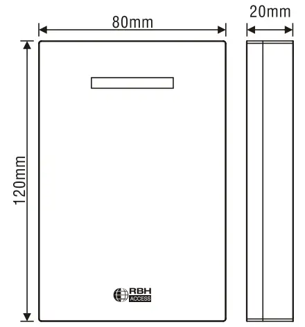 Rbh Access Technologies RBH-N86-S RFID Proximity Reader fig3
