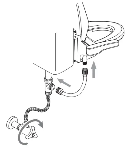 DAELIM Dob Idos Electric Toilet Bidet Seat-supply valve