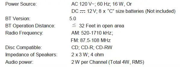 MAGNAVOX MD6972 CD Boombox with Bluetooth Wireless Technology fig19